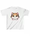 Unisex Çocuk Baskılı T-Shirt - Beyaz