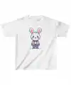 Unisex Çocuk Baskılı T-Shirt - Beyaz