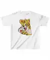 Unisex Çocuk Baskılı T-Shirt - Beyaz