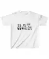 Unisex Çocuk Baskılı T-Shirt - Beyaz