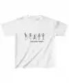 Unisex Çocuk Baskılı T-Shirt - Beyaz
