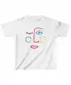 Unisex Çocuk Baskılı T-Shirt - Beyaz