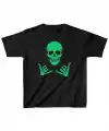 Unisex Çocuk Baskılı T-Shirt - Siyah