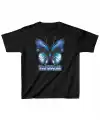 Unisex Çocuk Baskılı T-Shirt - Siyah