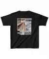 Unisex Çocuk Baskılı T-Shirt - Siyah