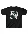 Unisex Çocuk Baskılı T-Shirt - Siyah