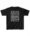 Unisex Çocuk Baskılı T-Shirt - Siyah