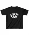 Unisex Çocuk Baskılı T-Shirt - Siyah