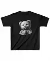 Unisex Çocuk Baskılı T-Shirt - Siyah