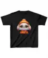 Unisex Çocuk Baskılı T-Shirt - Siyah