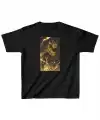 Unisex Çocuk Baskılı T-Shirt - Siyah