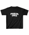 Unisex Çocuk Baskılı T-Shirt - Siyah