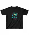 Unisex Çocuk Baskılı T-Shirt - Siyah