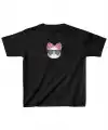 Unisex Çocuk Baskılı T-Shirt - Siyah