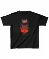 Unisex Çocuk Baskılı T-Shirt - Siyah