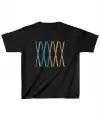 Unisex Çocuk Baskılı T-Shirt - Siyah