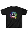 Unisex Çocuk Baskılı T-Shirt - Siyah