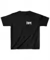 Unisex Çocuk Baskılı T-Shirt - Siyah