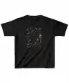 Unisex Çocuk Baskılı T-Shirt - Siyah