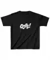 Unisex Çocuk Baskılı T-Shirt - Siyah