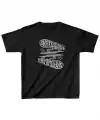 Unisex Çocuk Baskılı T-Shirt - Siyah