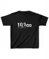 Unisex Çocuk Baskılı T-Shirt - Siyah
