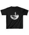 Unisex Çocuk Baskılı T-Shirt - Siyah