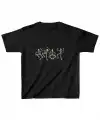 Unisex Çocuk Baskılı T-Shirt - Siyah