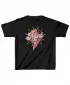 Unisex Çocuk Baskılı T-Shirt - Siyah