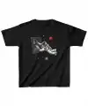 Unisex Çocuk Baskılı T-Shirt - Siyah