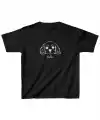 Unisex Çocuk Baskılı T-Shirt - Siyah