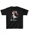 Unisex Çocuk Baskılı T-Shirt - Siyah