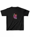 Unisex Çocuk Baskılı T-Shirt - Siyah