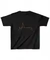 Unisex Çocuk Baskılı T-Shirt - Siyah