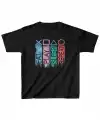 Unisex Çocuk Baskılı T-Shirt - Siyah