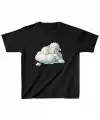 Unisex Çocuk Baskılı T-Shirt - Siyah