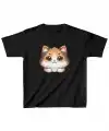 Unisex Çocuk Baskılı T-Shirt - Siyah