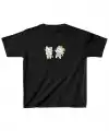 Unisex Çocuk Baskılı T-Shirt - Siyah