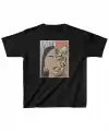 Unisex Çocuk Baskılı T-Shirt - Siyah