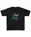 Unisex Çocuk Baskılı T-Shirt - Siyah