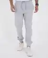 Unisex Kışlık Üç İplik Lastikli Eşofman Pantolon - Gri