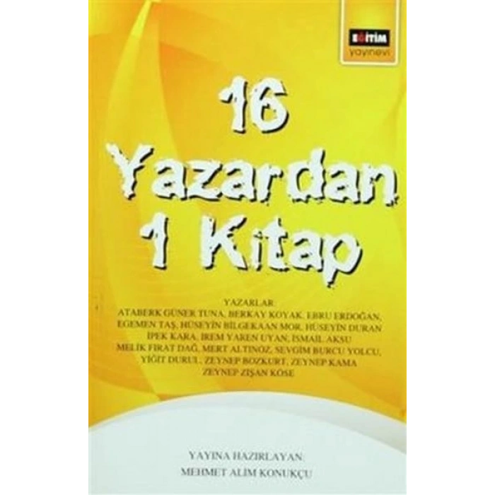 16 Yazardan 1 Kitap