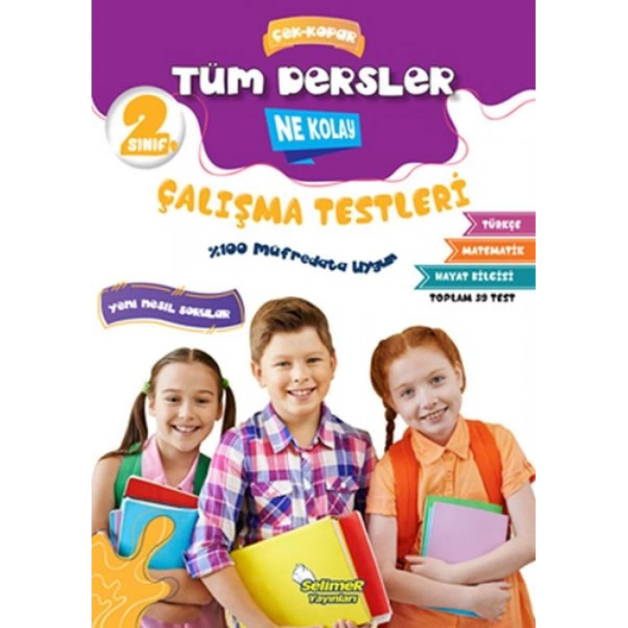 2. Sınıf Tüm Dersler Çek-Kopar Ne Kolay Çalışma Testleri