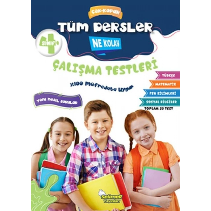 4. Sınıf Tüm Dersler Çek-Kopar Ne Kolay Çalışma Testleri