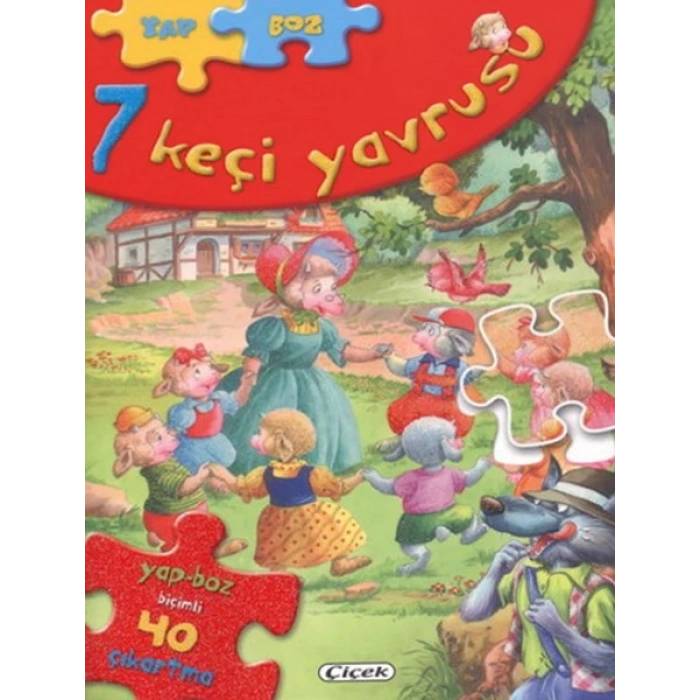 7 Keçi Yavrusu Yap-Boz Çıkartmalı Masallar 1