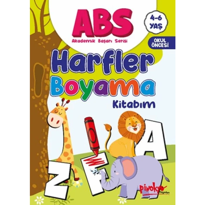 ABS 4-6 Yaş Harfler Boyama Kitabım