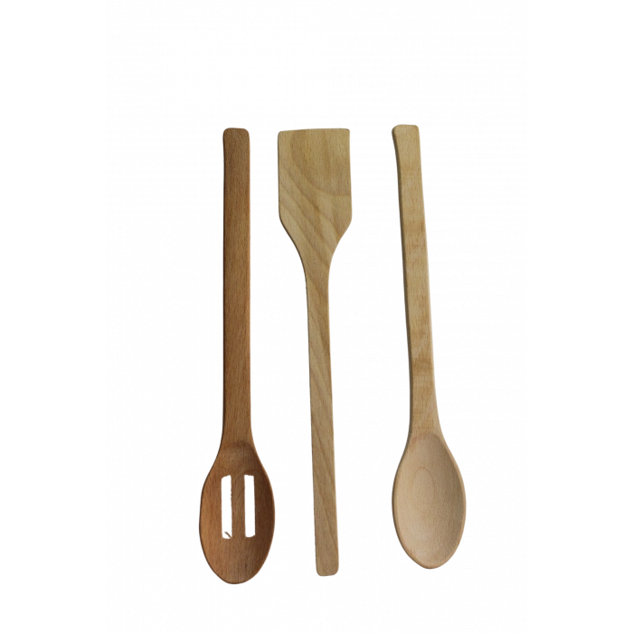Ahşap 3lü Kaşık Seti
