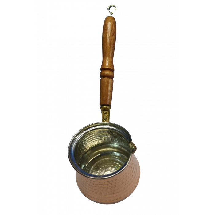 Ahşap Saplı Bakır Sütlük No:2