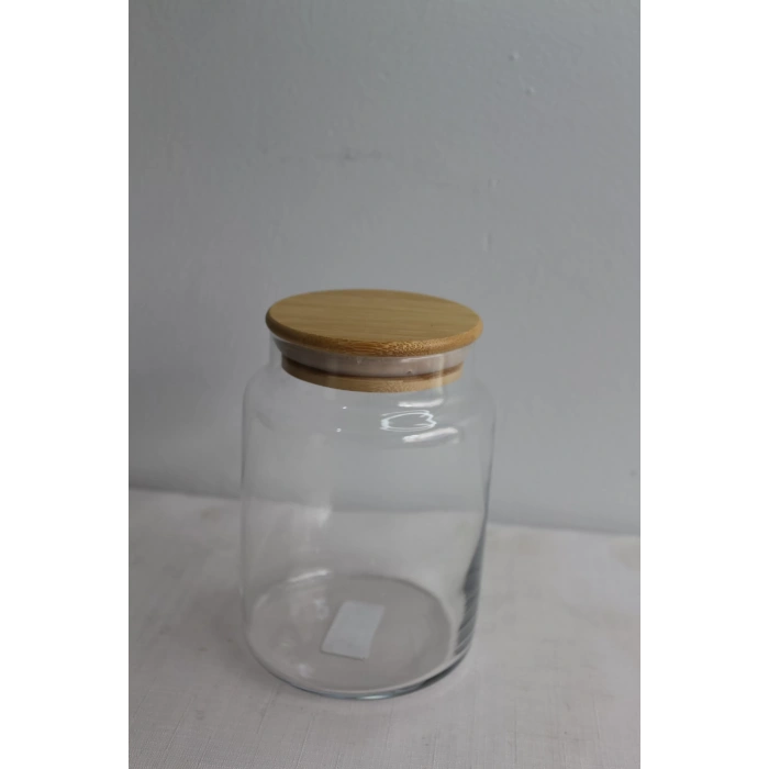 Bambu Kapaklı Cam Kavanoz 800ml