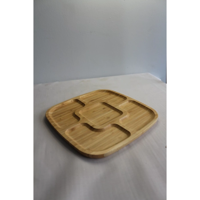 Bambu Sunum 25cm-5 Bölmeli